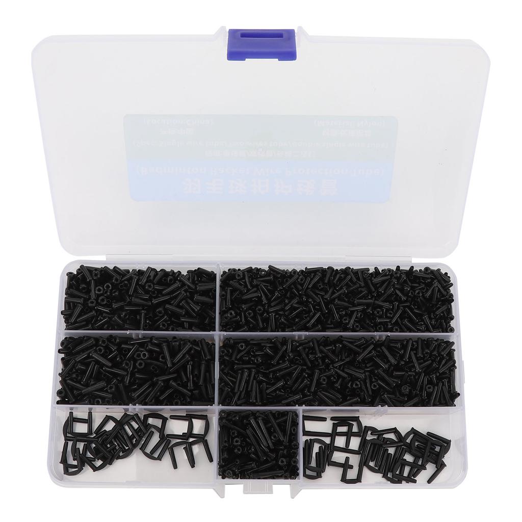 1 Box Badminton String Protector Nylon Protective Badminton Grommet Set for Pickleball Racquetball