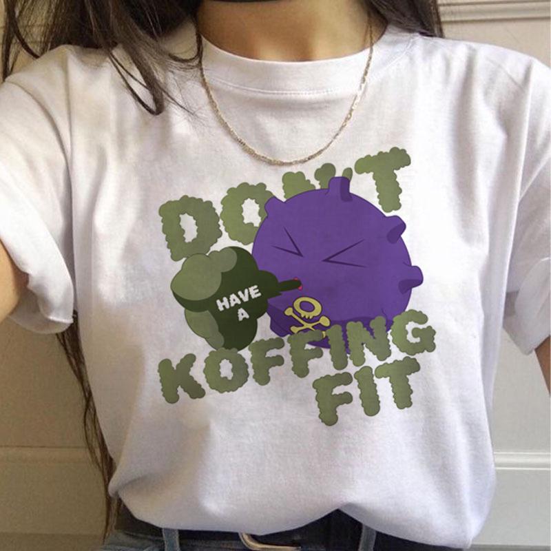 Harajuku T Shirts Women Kawaii Funny Cartoon Tshirt s Cute Print Tshirt Fashion Streetwear Top Tees Female