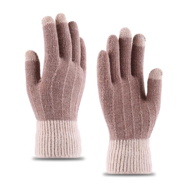 Fu Maide Winter Knitted Touchscreen Gloves