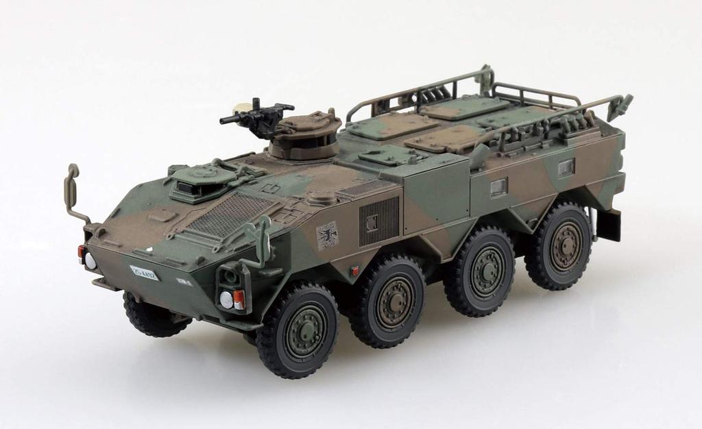Aoshima Bunka Kyozai Military Model Series 22 Japan Ground Force Type 96 Wheeled Armored Personnel Carrier A Plastic Model 1/72 No. Self-Defense
