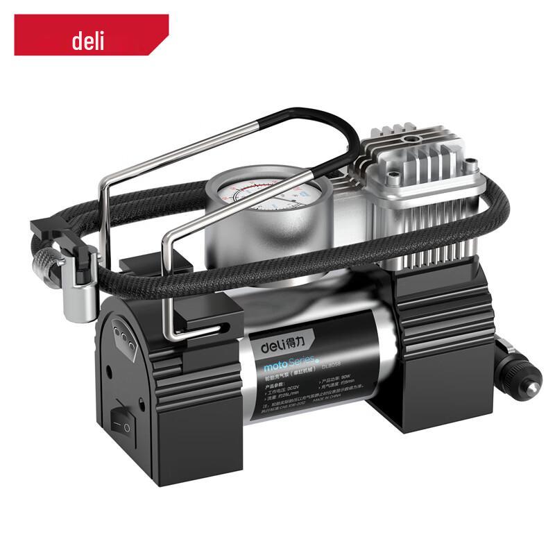 Deli Portable 12V Car Tire Inflator CN plug (adapter included) 100W