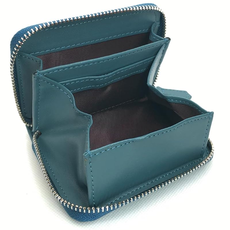 

[yumemono] mini wallet Coin pocket for easy access to change wallet With card pocket soft leather Skimming prevention Also holds banknotes Various