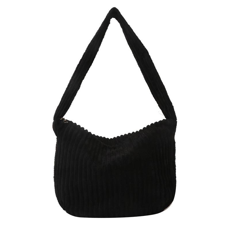 Large Capacity Street Fashion Commuter Shoulder Crossbody Bag For Women 2023 Winter New Simple Plaid Tote Bag