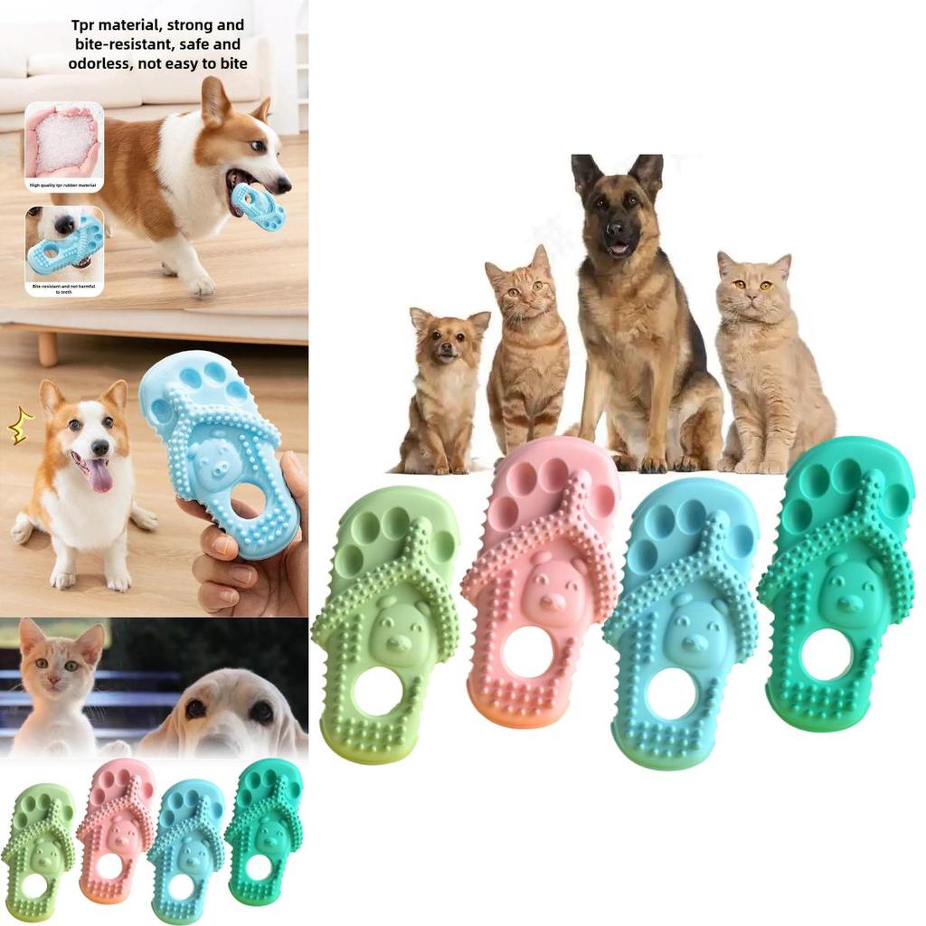 Tpr Chew Shoes Pet Toy For Dogs And Cats With Tooth Cleaning Features Suitable For Play