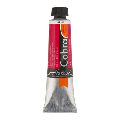 Oil Paint - Cobra - Cadmium Artists - Dark Red - 40ml Tube - Watermixable