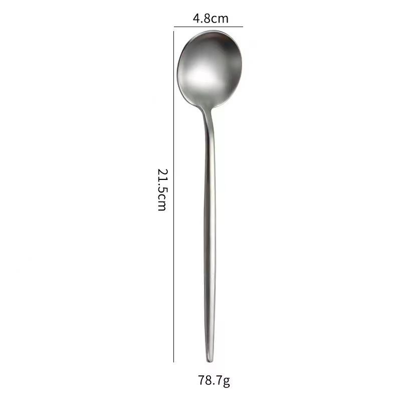 304 Mirror Gold Western Food Knife, Fork and Spoon Tableware Steak Knife and Fork Dessert Fork and Spoon Coffee Spoon Chopsticks