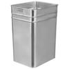 Galvanized Rectangular Outdoor Trash Can Liner