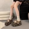 Fashion Velvet Thickened Thick-soled Mary Jane Fluffy Shoes, New Height-increasing Warm Snow Cotton Shoes for Winter Wear