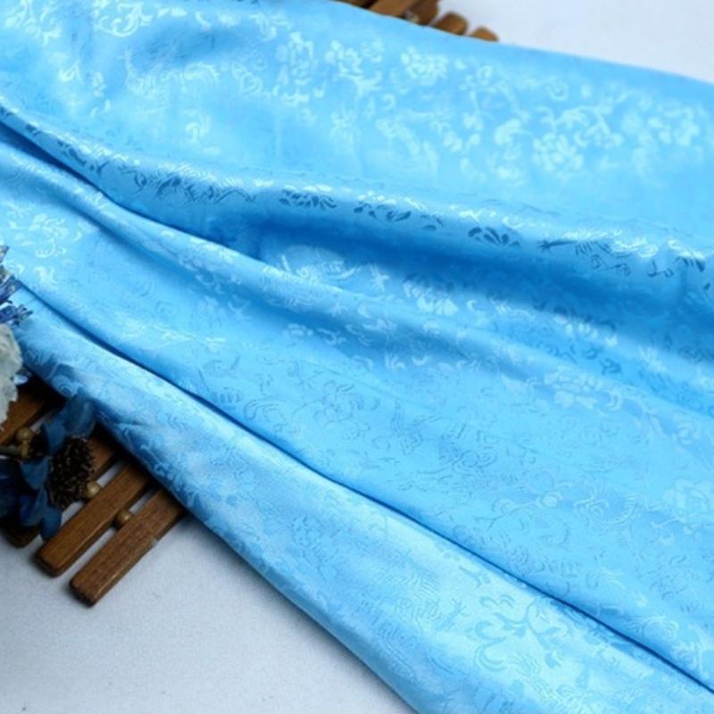 Vintage Dragon Jacquard Silk Brocade Fabric for Kung Fu Uniform Hanfu Tang Suit Traditional Chinese Clothing DIY Craft