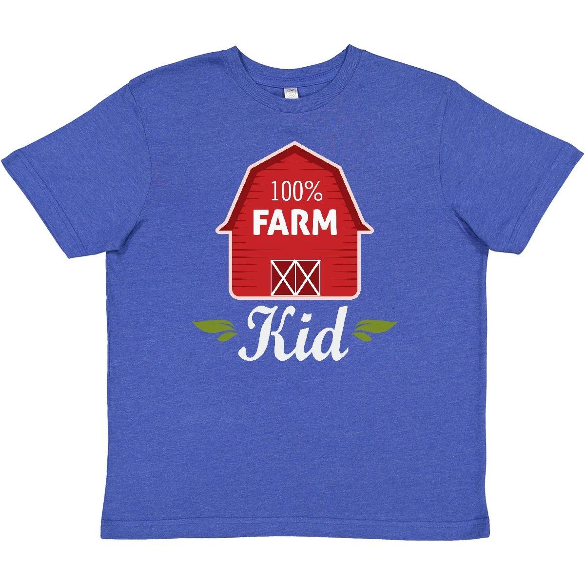 Inktastic 100 Percent Farm Kid Youth T-Shirt Barn Farmer Boy Girl Childs Apparel 120