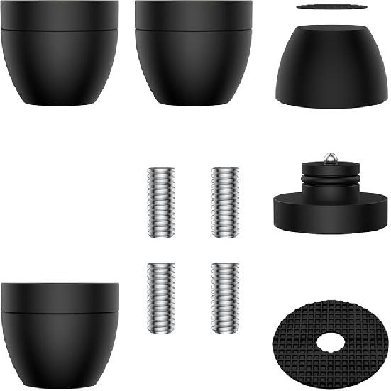 Audiocrast 4 шт. Hi-Fi Шипы-подставки для акустических систем, Изолирующие ножки-подставки, IF3033 Амортизаторы для динамиков, Подавление резонанса, Гашение вибраций, Защита пола IF3033B