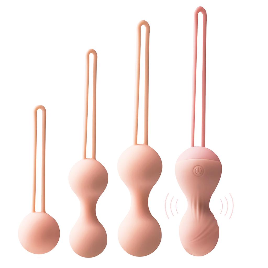 4pcs Women Kegel Balls Pelvic Floor Strengthening Tightening Bladder Control Rechargeable Kegal