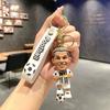 Pandantiv Chei, Suport Chei Figurină Vedetă Fotbal cu Șnur, Pandantiv Geantă pentru Rucsacuri Genți de Mână Mașini Portofele