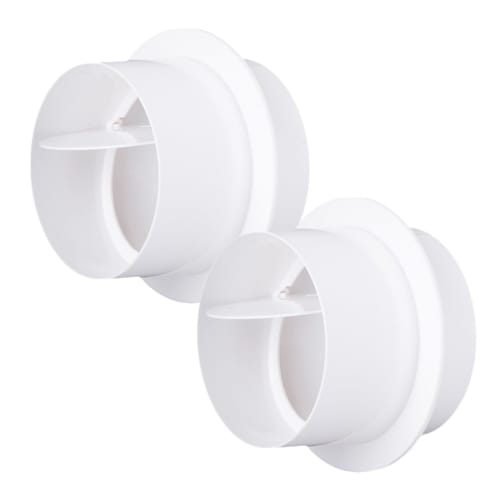 Nijimomo Backwind Prevention Damper, Set of 2, 100, 150, 200, Check Valve, for Pipe Connection, Ventilation Outlet (100)