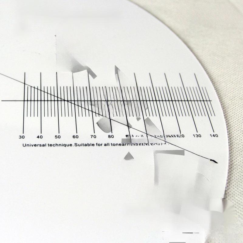 Turntable Vinyl Record Speedometer & Stylus Angle Calibration Disc with Distance Detection Earrings.