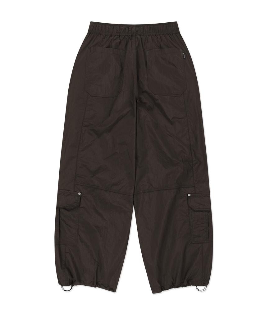 BROWNBREATH Tag Double Knee Nylon Pants - Brown