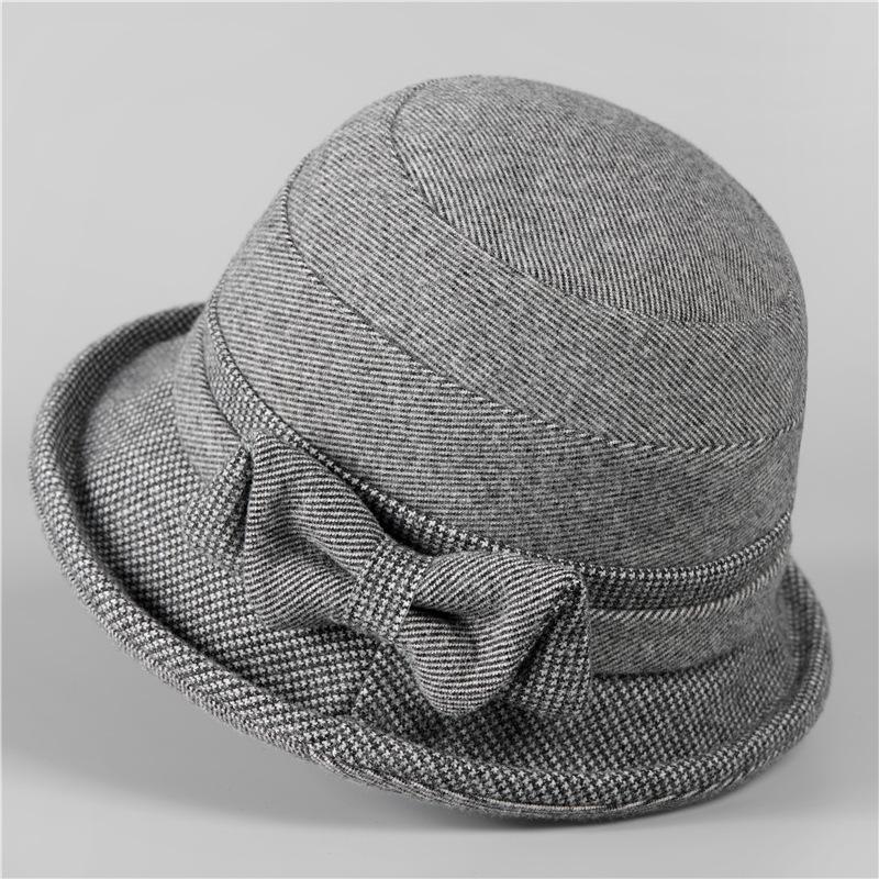 Hat Female Autumn Winter Bucket Hat Padded Cotton Warm Cotton Hat Cold Cloth Hat