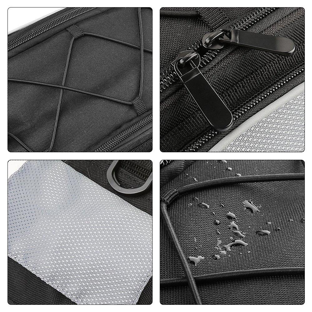 Bicycle trunk bag with shoulder strap 13l black