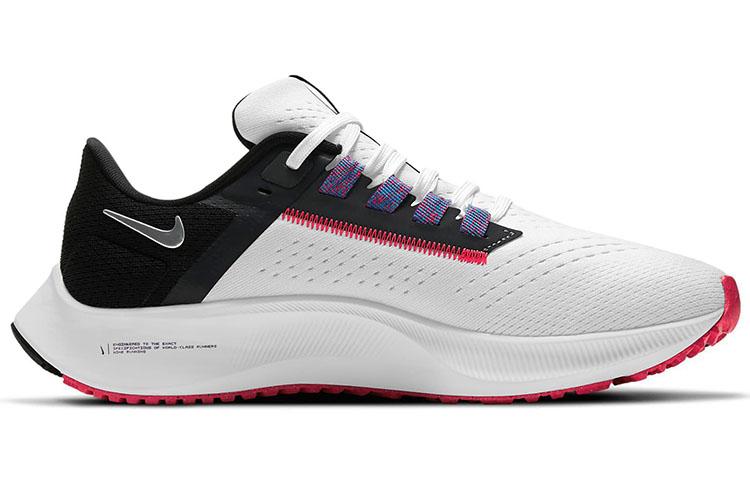 Nike Air Zoom Pegasus 38 White Black Flash Crimson Women's CW7358-101