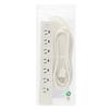 SANWA SUPPLY Power Strip, Lightning Guard, 3-Pin, 7 Outlets, 3m, TAP-F37-3R