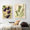 Tablescape Vegetables Posters Eggplants Carrot Corn Celeriac Prints Canvas Painting Wall Art Pictures Home Living Room Decor
