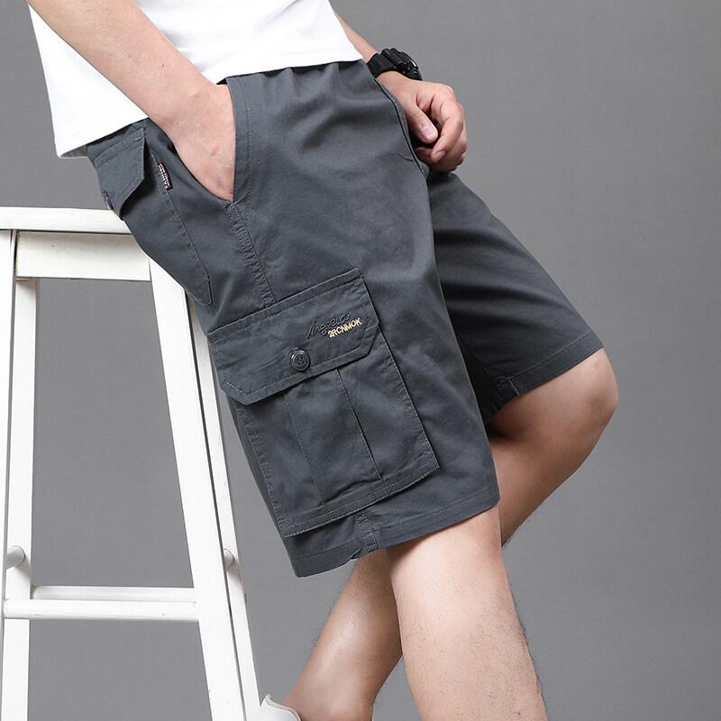 

Mens Work Cargo Shorts Summer Casual Shorts Baggy Sports Gym Work Shorts 4XL Light Weight Cotton Sweat Knee Shorts 4XL