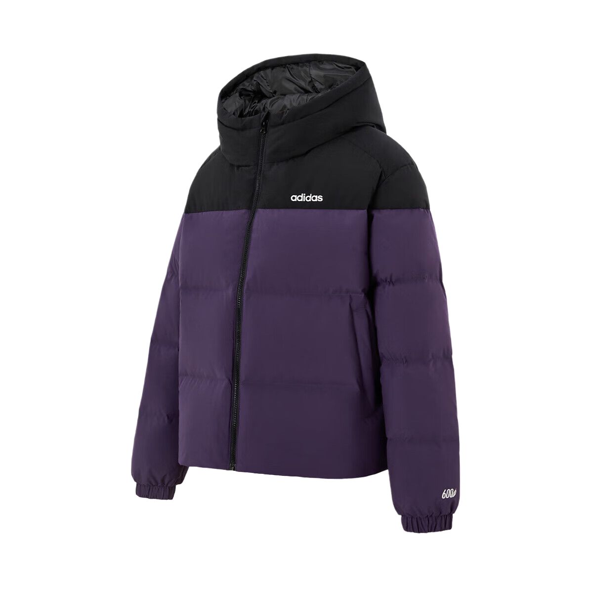 Adidas Down Jackets Women s Purple/Black Color Hooded Moderate KC2158 L
