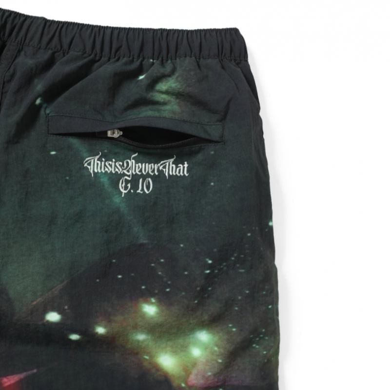 Thisisneverthat Flammen Jogging-Shorts Schwarz