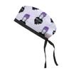 Adjustable Cotton Surgical Cap with Cartoon Print for Women and Men
