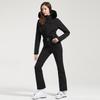 Women's Slimming One-Piece Windproof Ski Suit - Thickened and Warm