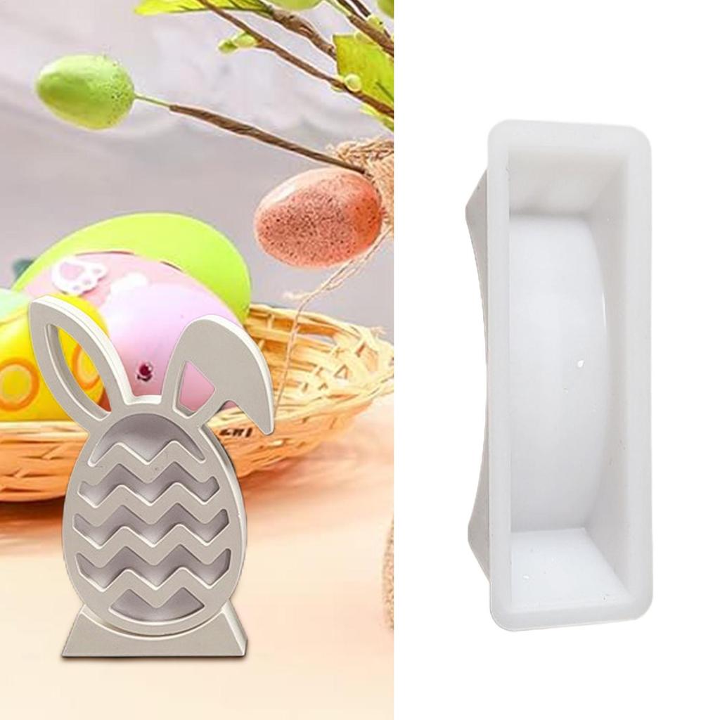 Easter Candy Molds Silicone Non-Stick Craft Supplies Holiday Chocolate Bunny Molds For Cake Cookie Dessert Treat Spring Holiday