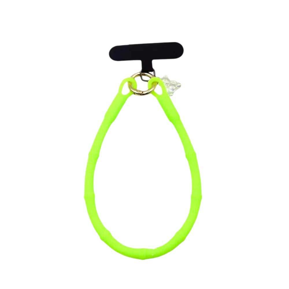 

Hanging Wrist Lanyard for Phone Dopamine Color Handset Strap Rope Silicone Phone Lanyard Cycling Style 12