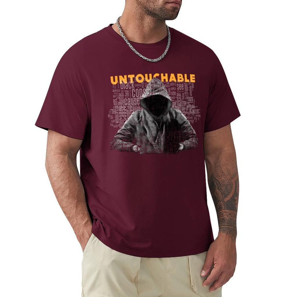 Untouchable, T-Shirt Short Sleeve Tee Kawaii Clothes Plus Size Clothes Plus Size Tops Oversized T Shirt Men