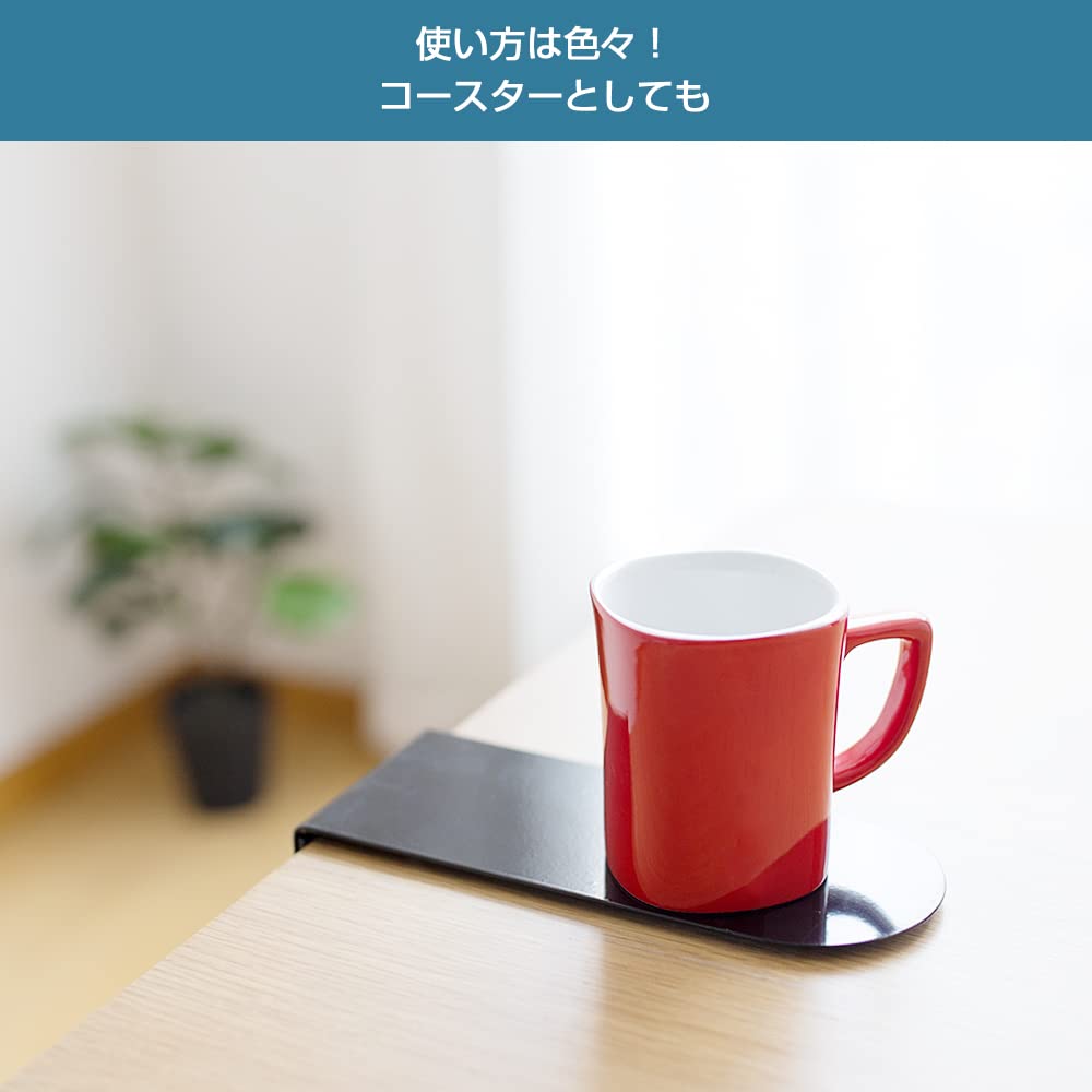 Hachibanya Hanging Box, A4 Compatible, Hanging Rack, Portable, Tablet Storage, Under-Desk Storage, Magazine Rack, Tablet Rack, Hook, Iron, Gray