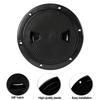 ABS Round Deck Inspection Access Hatch Cover Plastic White Black Boat Screw Out Deck Inspection Plate For Yacht Marine 4/6/8inch 3