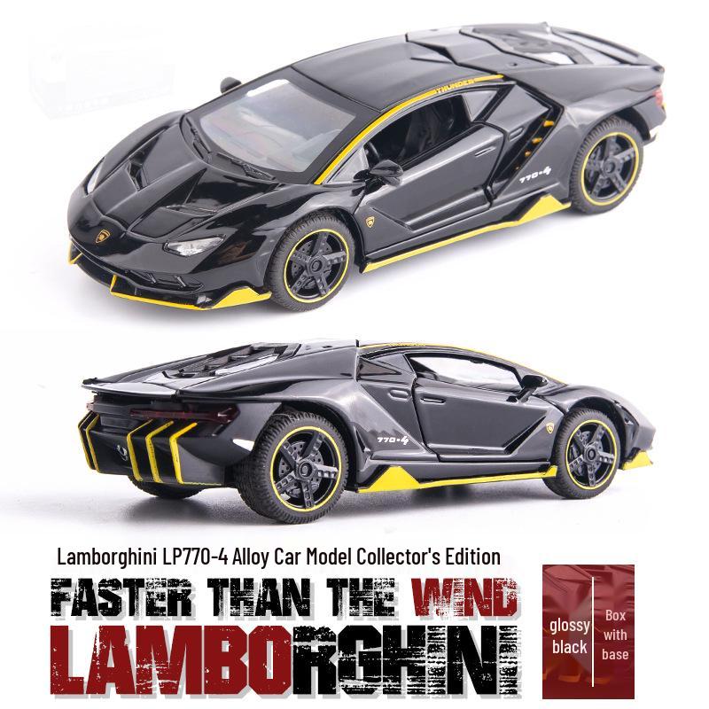 

1:32 Die-cast Lambo 770 Model: Sports Car with Three Opening Doors, Sound & Light Effects, Perfect Collectible or Gift for Boys.