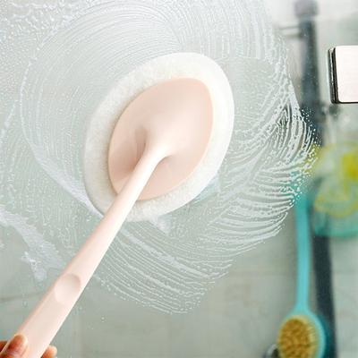Popular Sponge Brush Home Cleaning Bathroom Brush Long Handle Brush Multifunction Brush Scouring Pad 1PC Home Supplies Cleaning Brush Bathtub Brush