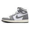 Air Jordan 1 Retro High OG GS Washed Black Kids Sneakers Grey Fire-Red Light-Smoke-Grey FD1437-051