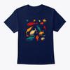 Multicolor Fish Mania Fishquarium TTshirt Made In the USA Size S To 5XL