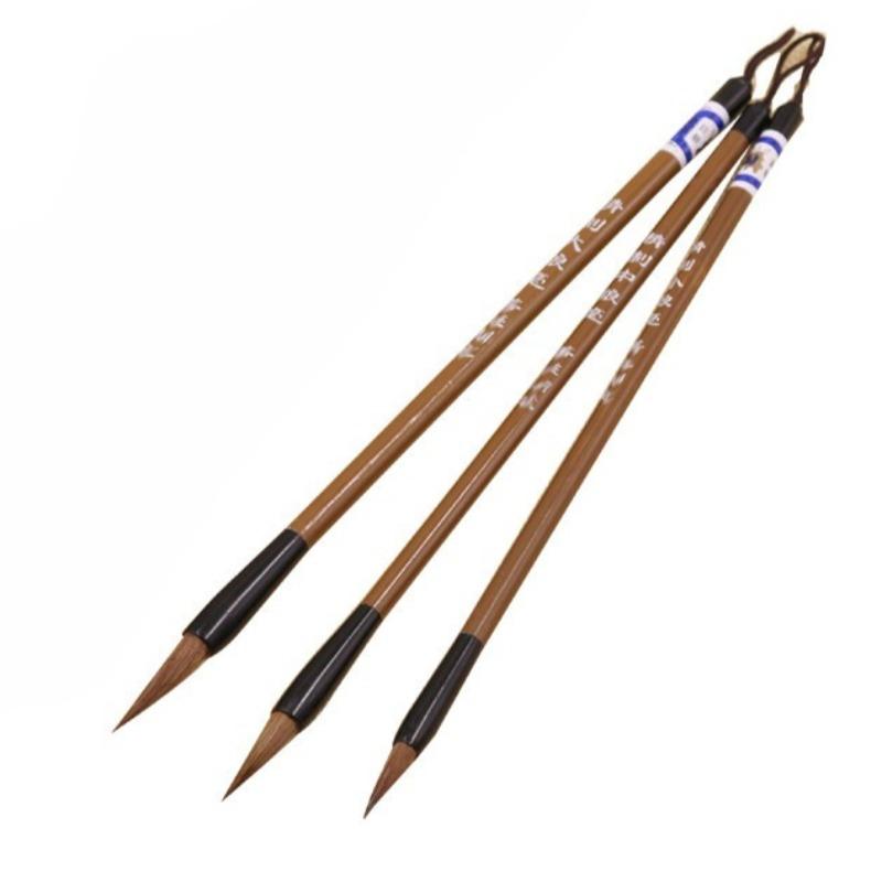 3Pcs Enlightenment Brush Calligraphy Practice Brush Student Practice Brush Beginner Calligraphy Brush Painting Stationery