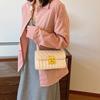 Popular small bag women's new fashion spring shoulder messenger bag beautiful personality casual small square bag