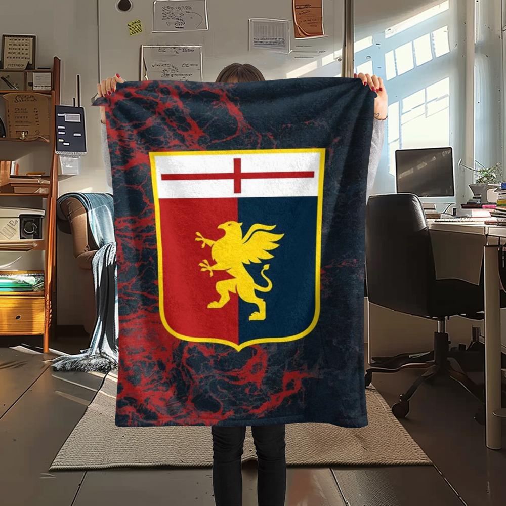 Genoa CFC Print Flannel Blanket, High quality Comfortable for All Seasons, Home Decor, Warmth and Comfort, Perfect for Christmas Gifts28