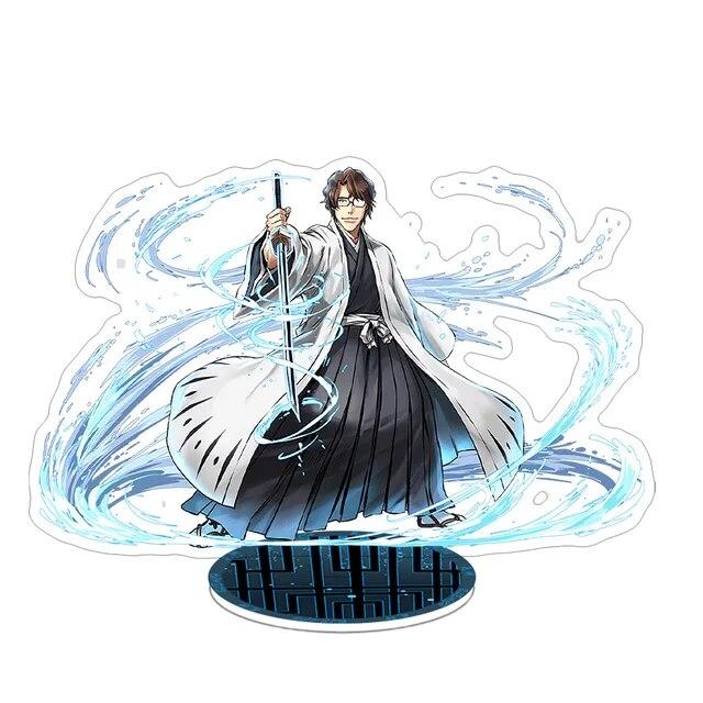 Hot Anime BLEACH Figure Kurosaki Ichigo Urahara Kisuke Aizen Sousuke Cosplay Acrylic Stand Model Plate Desk Decor Standing