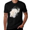 Playfull Cat Burning Fur Tshirt Halloween Casual Tshirt