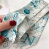 Fashion Skinny Scarf Women Luxury Letter Printing Tie Bag Handle Ribbon Hair Band Women's Headscarf New Lady Design Silk Scarves