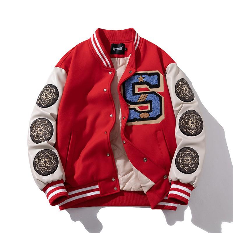 Mens Heavyweight Wool Blend Bomber Jacket