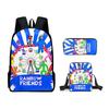 Rainbow Friends Zaino Scolastico Rainbow Friends Zaino Cartone Animato Borsa a Tracolla Astuccio Set da Tre Pezzi