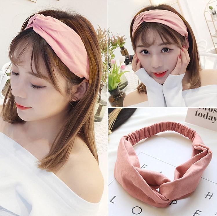 Korean Spring-Summer Elastic Chiffon Silk Headband for Women – Hair Accessories, Sports & Face Washing