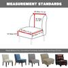 Nordic Flowers Spandex Accent Armless Chair Cover Single Sofa Slipcovers Stretch Chairs Covers Elastic Couch Protector Cover