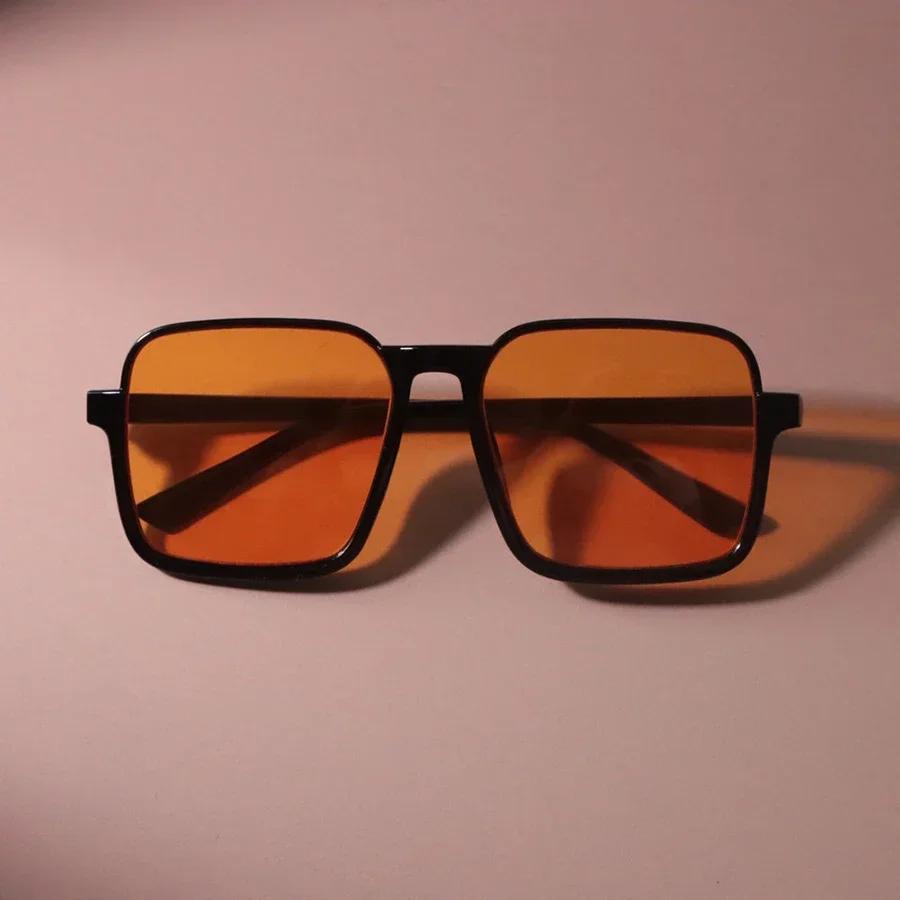 Vintage Square Sunglasses Women Men Semi Rimless Retro Sun Glasses Female Male Fashion Mirror Driving Shades